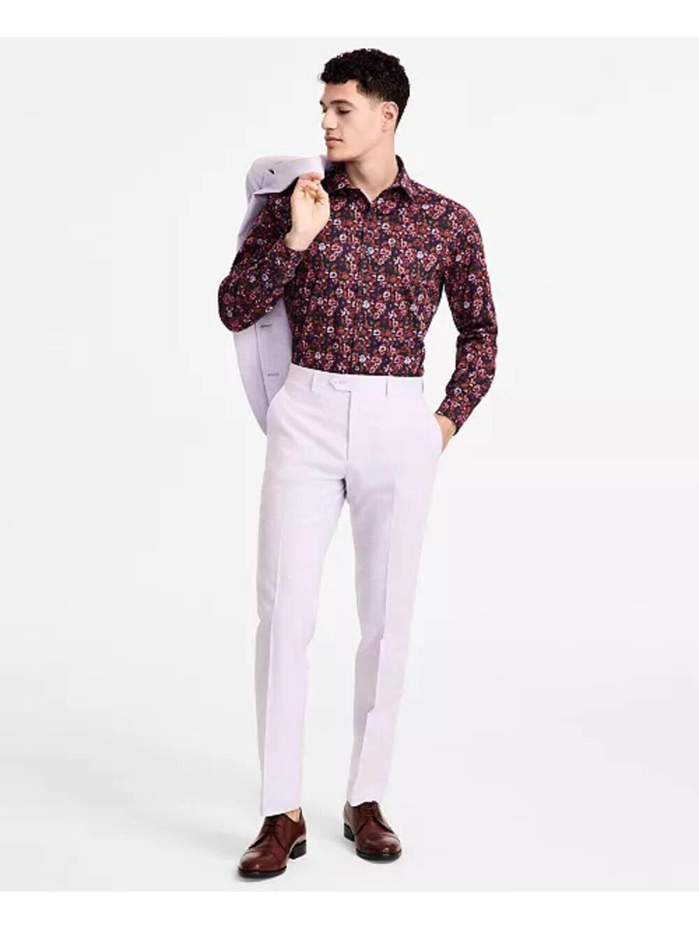 Bar III Men's Slim-Fit Linen Suit Pants